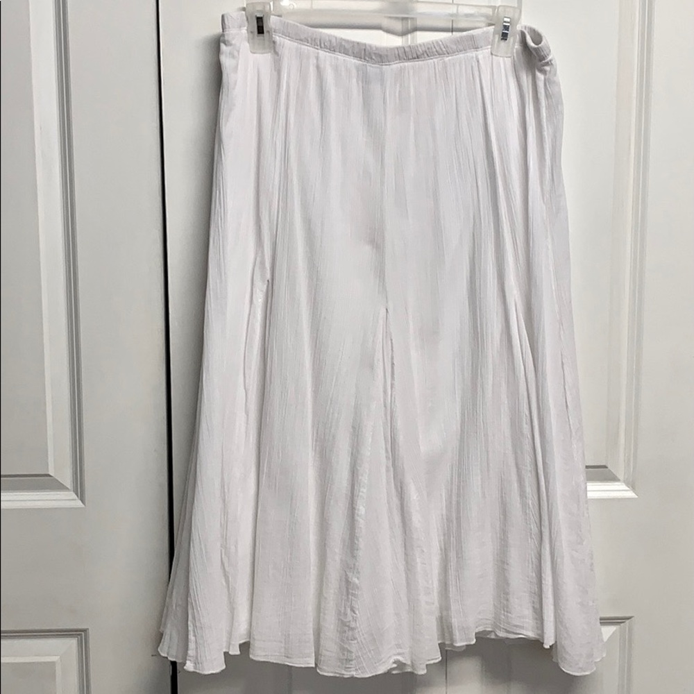 Alfred Dunner Maxi Skirt Size 18 White